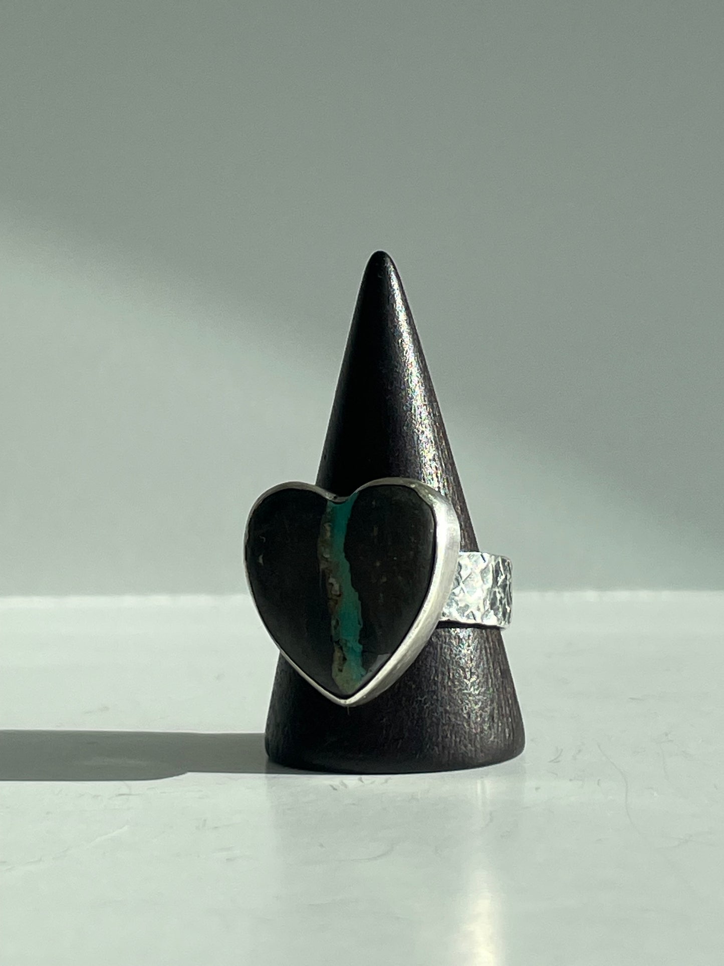 Turquoise and Sterling Ring - US 10.25