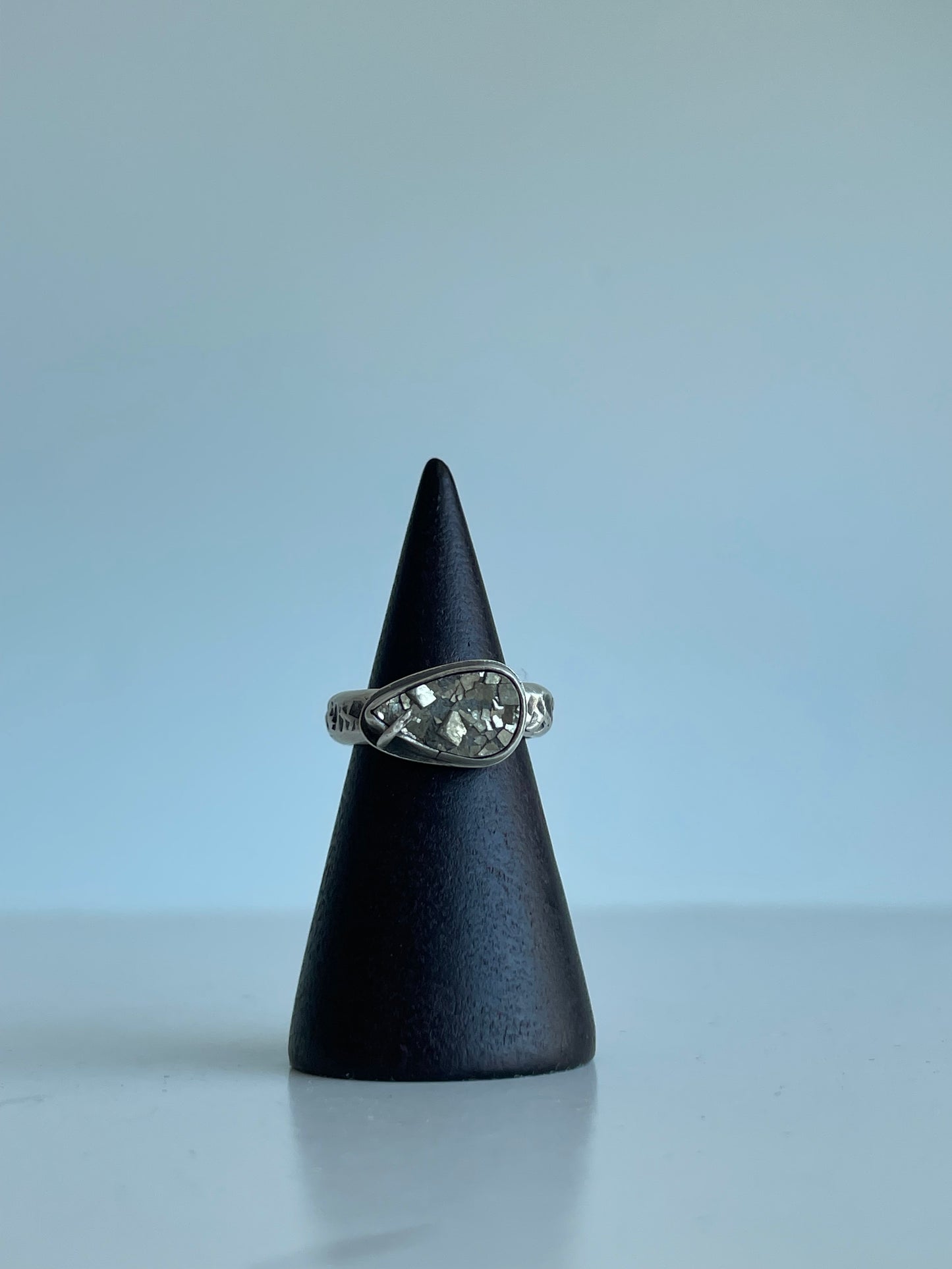 Pyrite and Sterling Ring - US 3.25