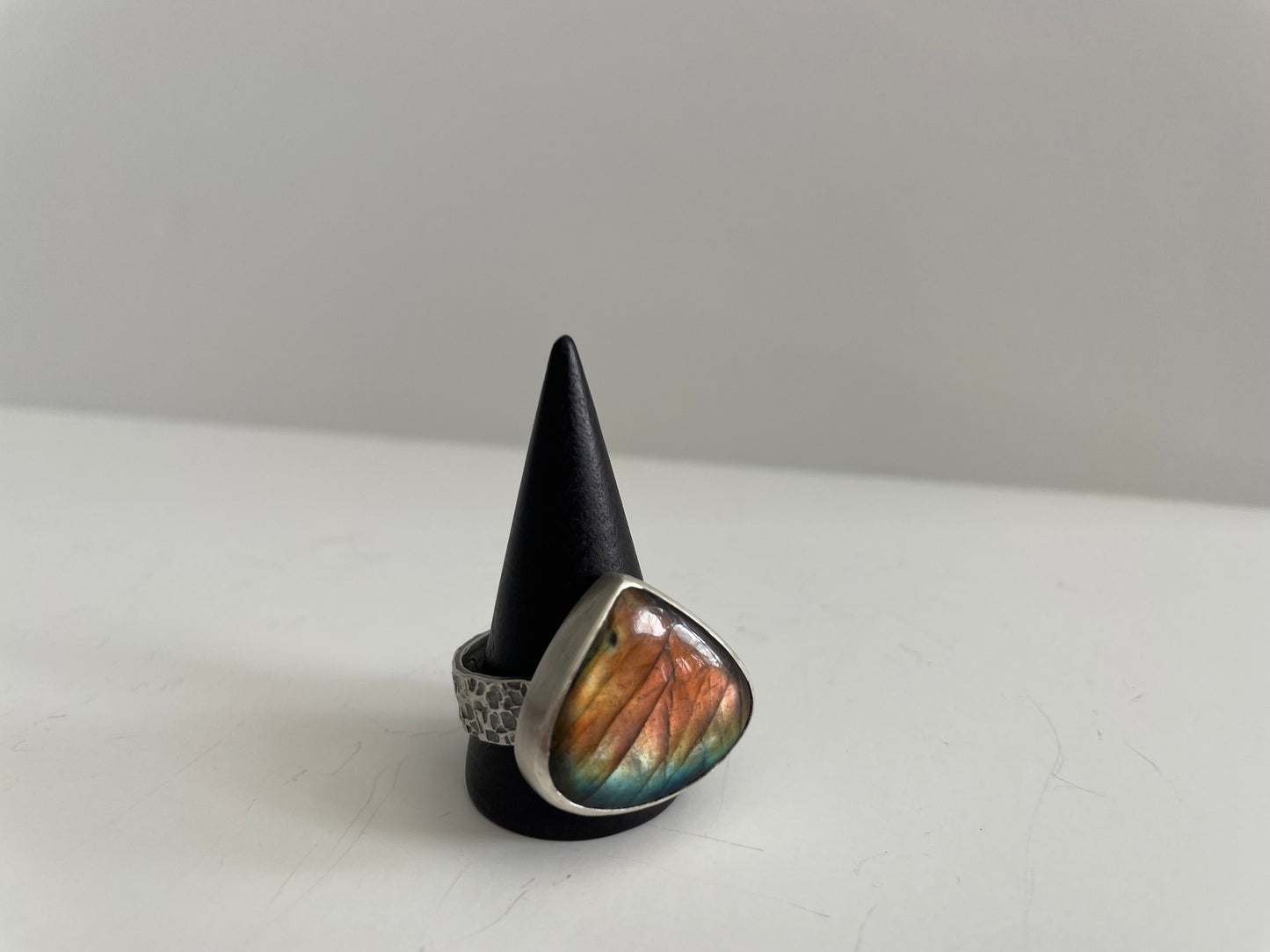 Labradorite and Sterling Ring - US 11.5