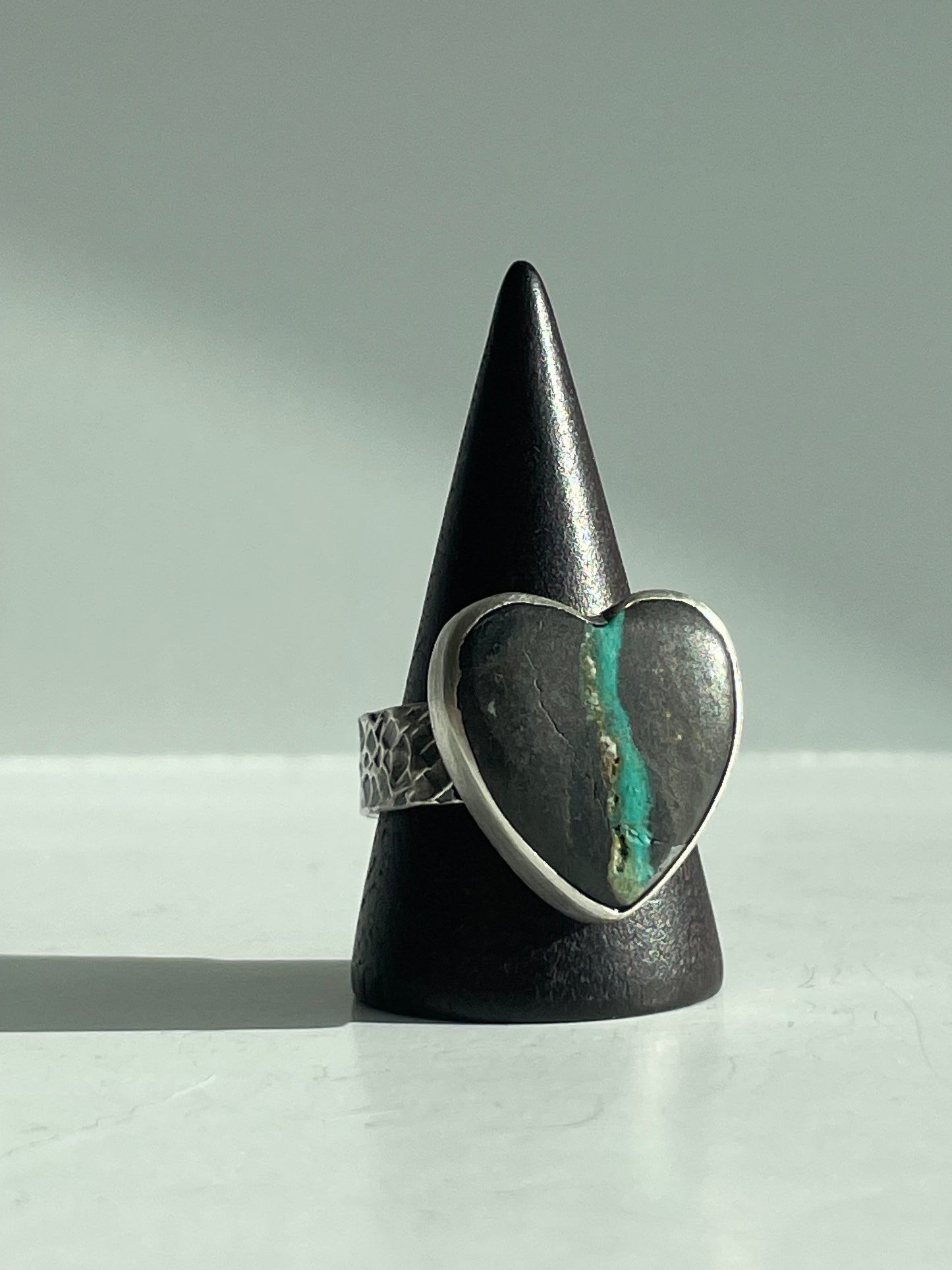 Turquoise and Sterling Ring - US 10.25