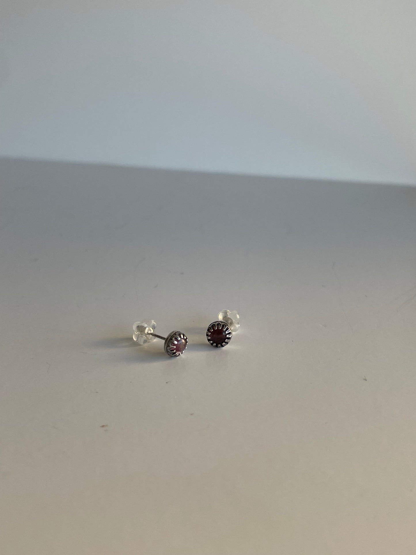 Tourmaline and Sterling Studs