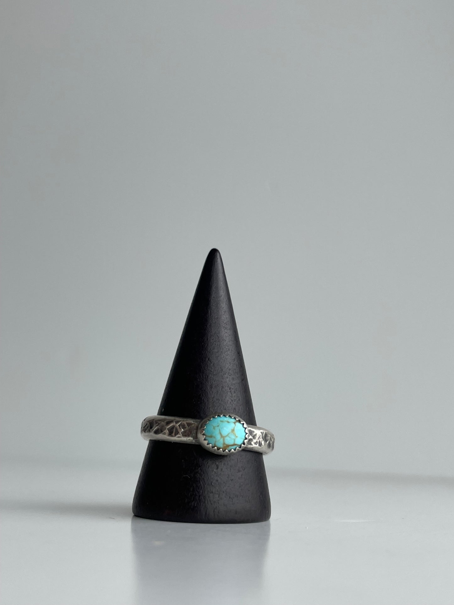 Turquoise and Sterling Ring - US 10.5