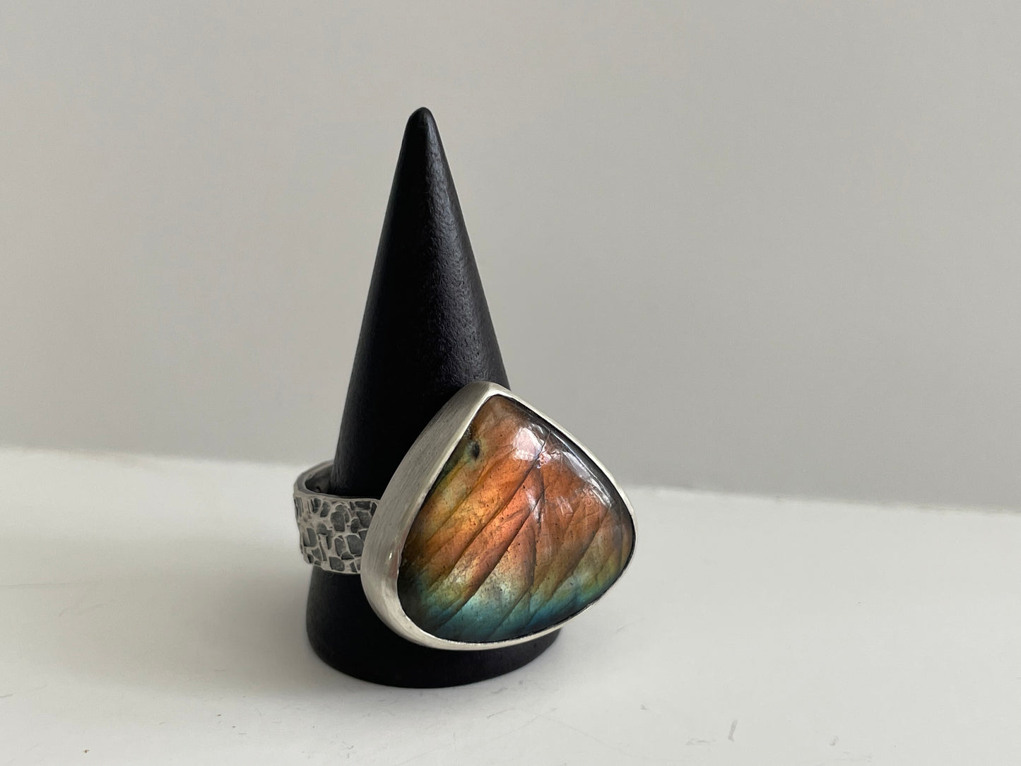 Labradorite and Sterling Ring - US 11.5