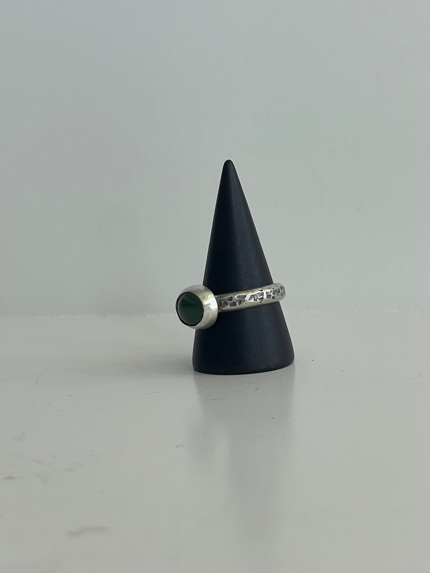 Serpentine and Sterling Ring - US 9