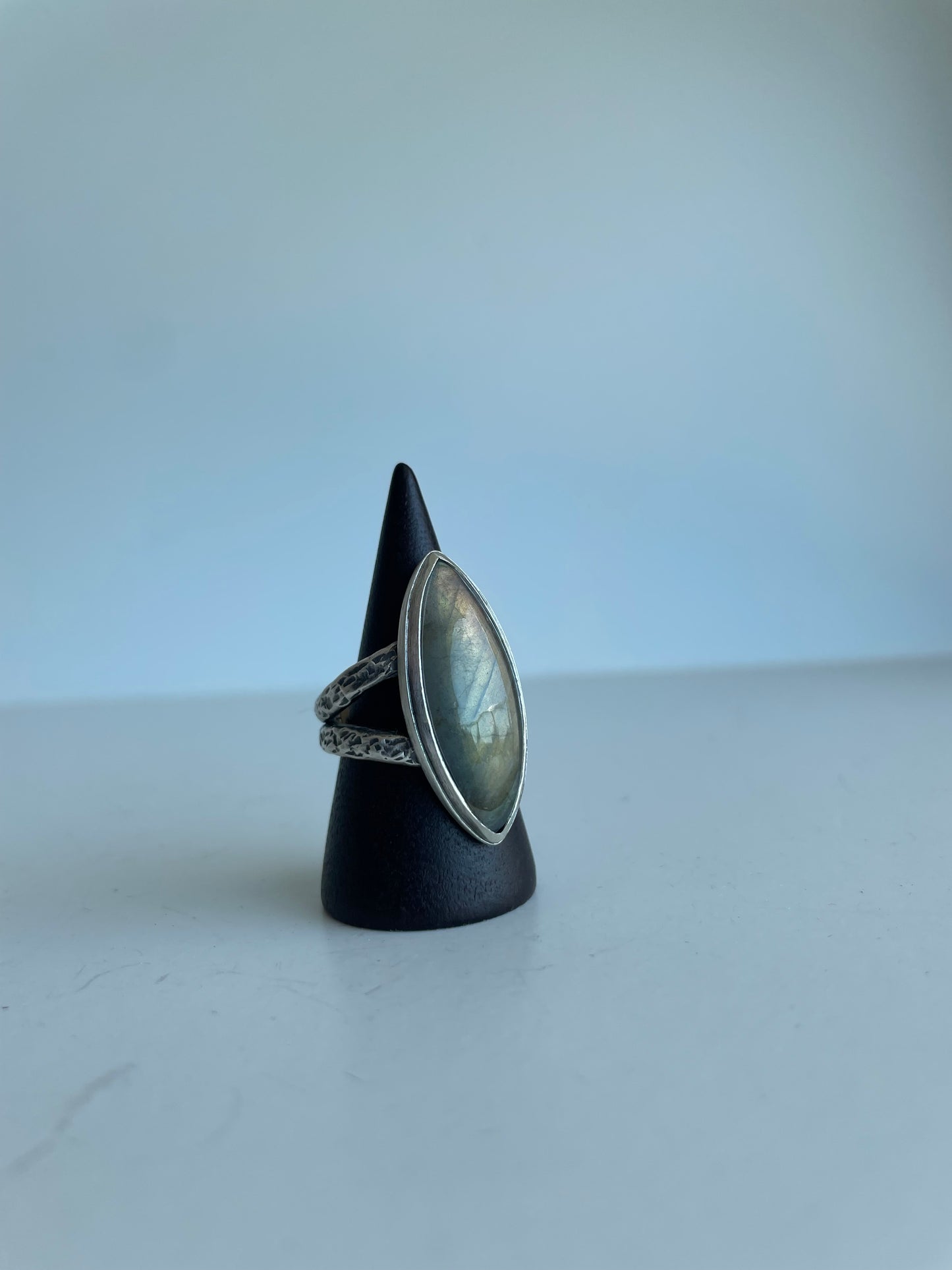 Labradorite and Sterling Ring - US 6.75