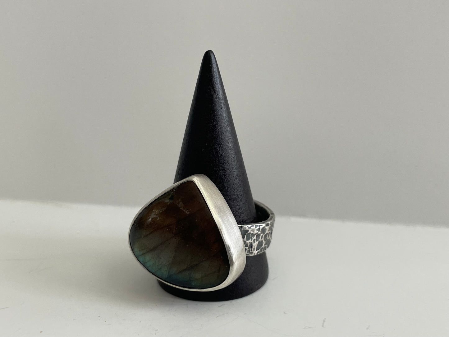 Labradorite and Sterling Ring - US 11.5