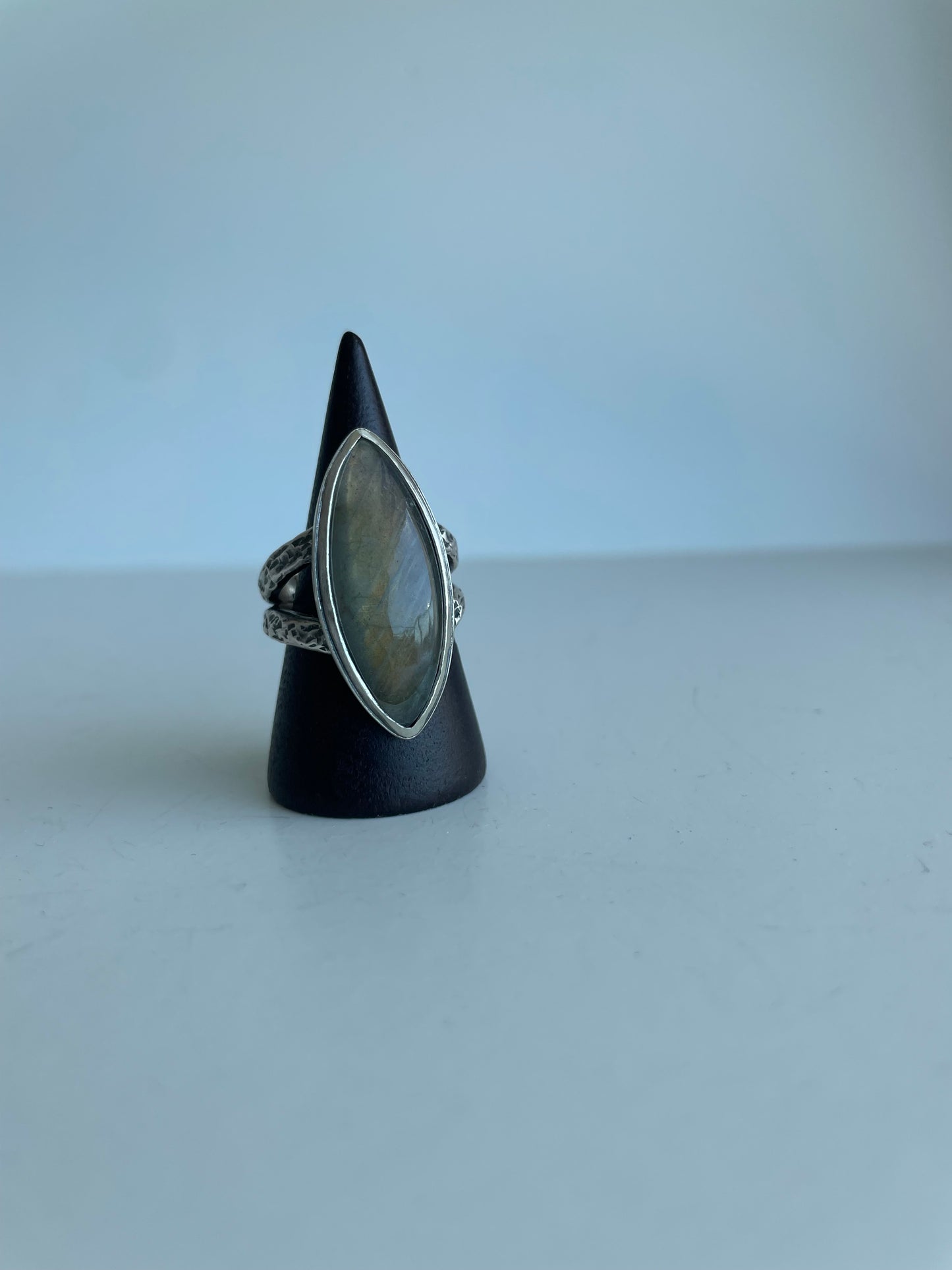 Labradorite and Sterling Ring - US 6.75