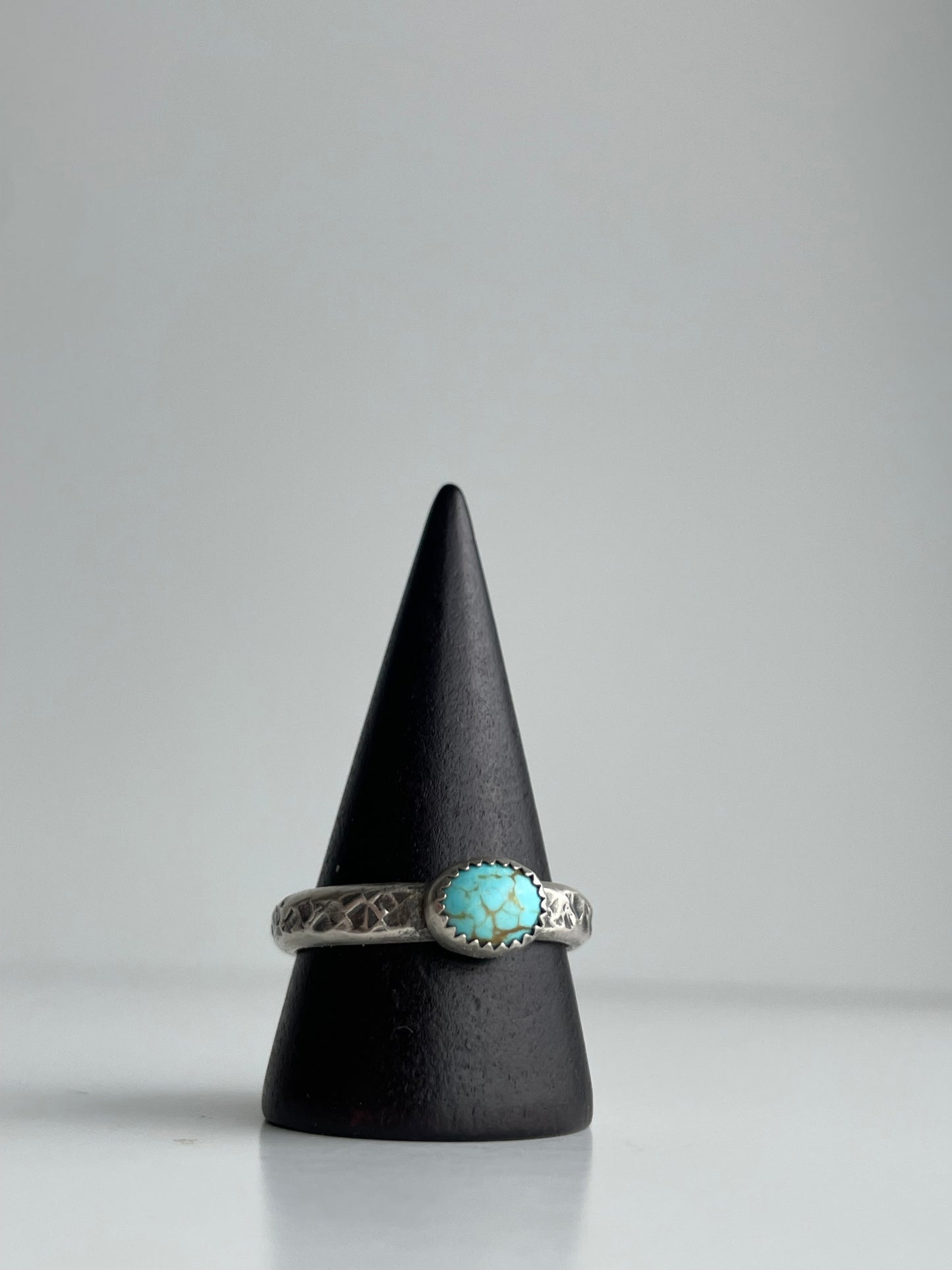 Turquoise and Sterling Ring - US 10.5