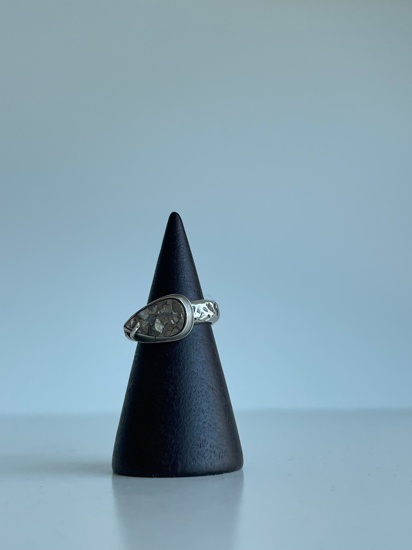 Pyrite and Sterling Ring - US 3.25