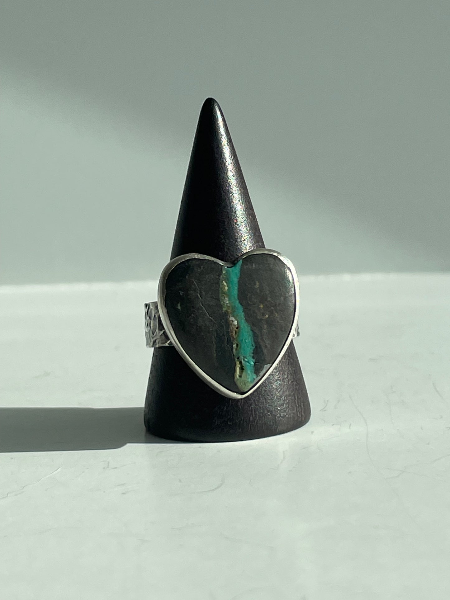 Turquoise and Sterling Ring - US 10.25