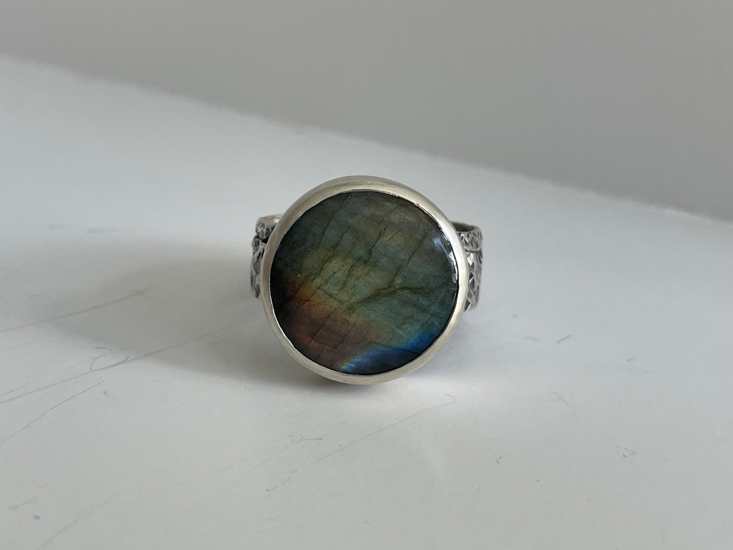 Labradorite and Sterling Ring - US 13