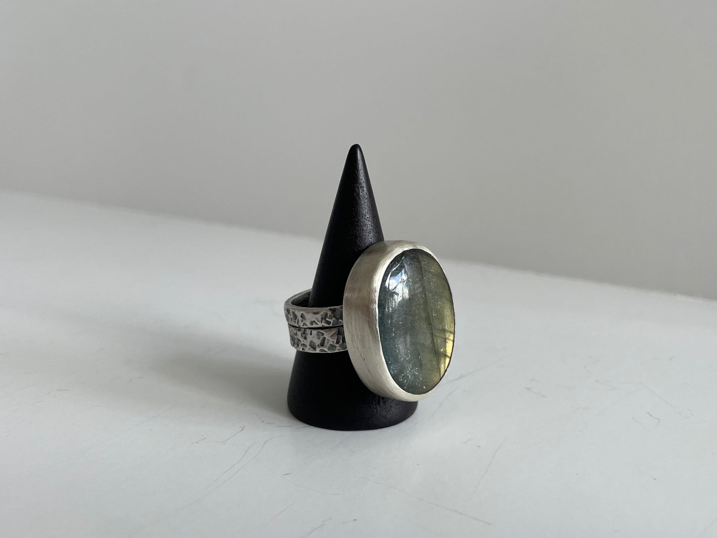 Labradorite and Sterling Ring - US 8.75