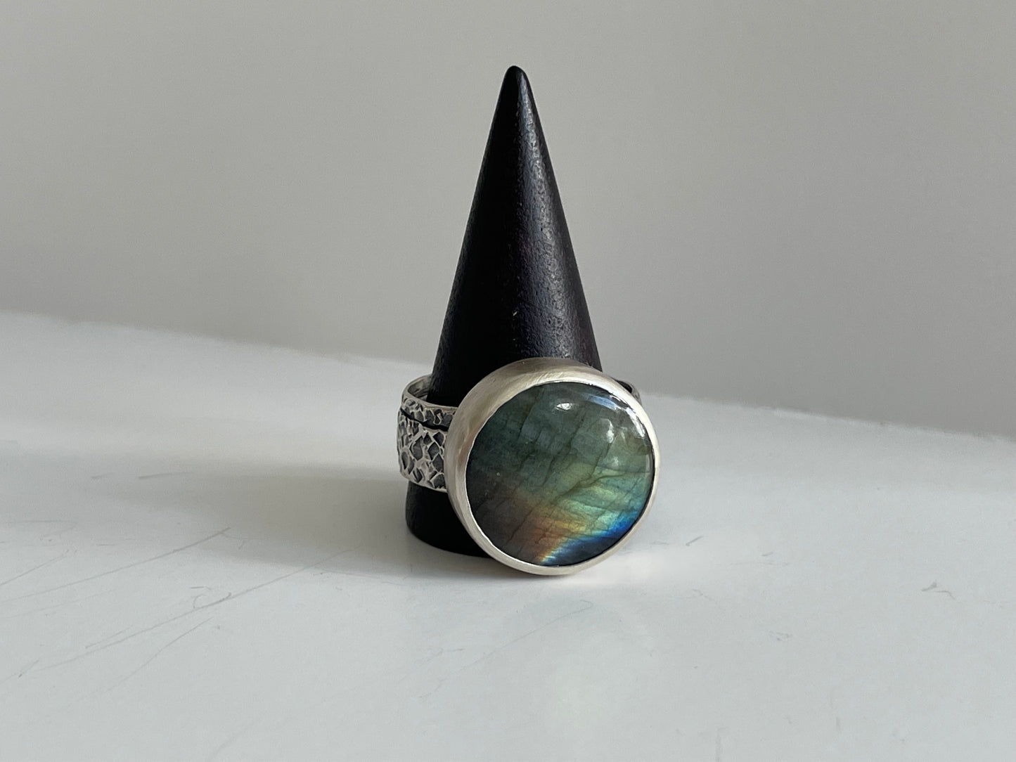 Labradorite and Sterling Ring - US 13