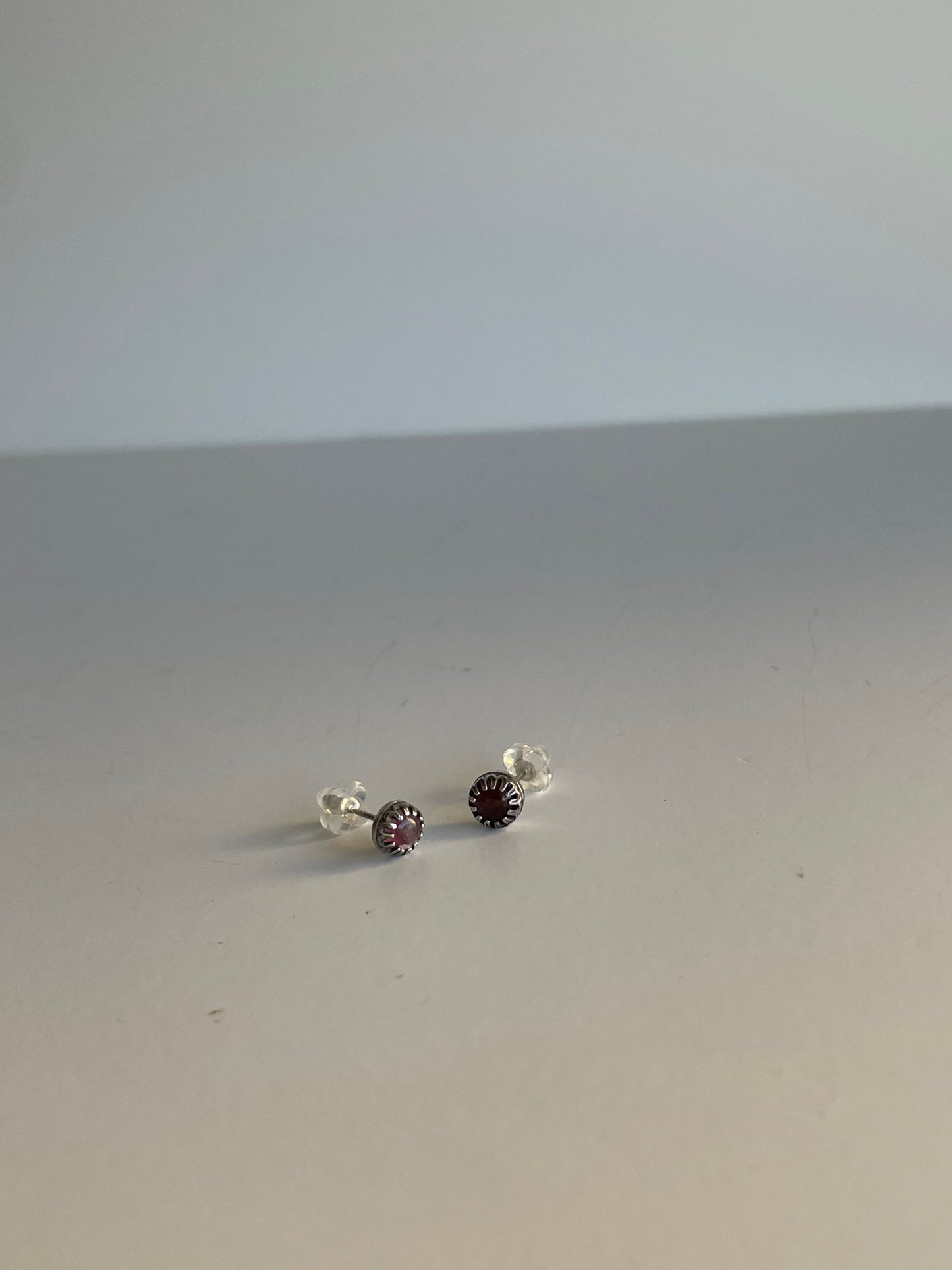 Tourmaline and Sterling Studs