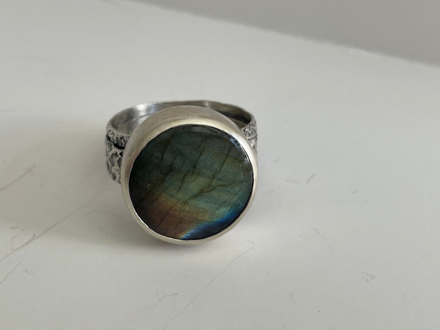 Labradorite and Sterling Ring - US 13