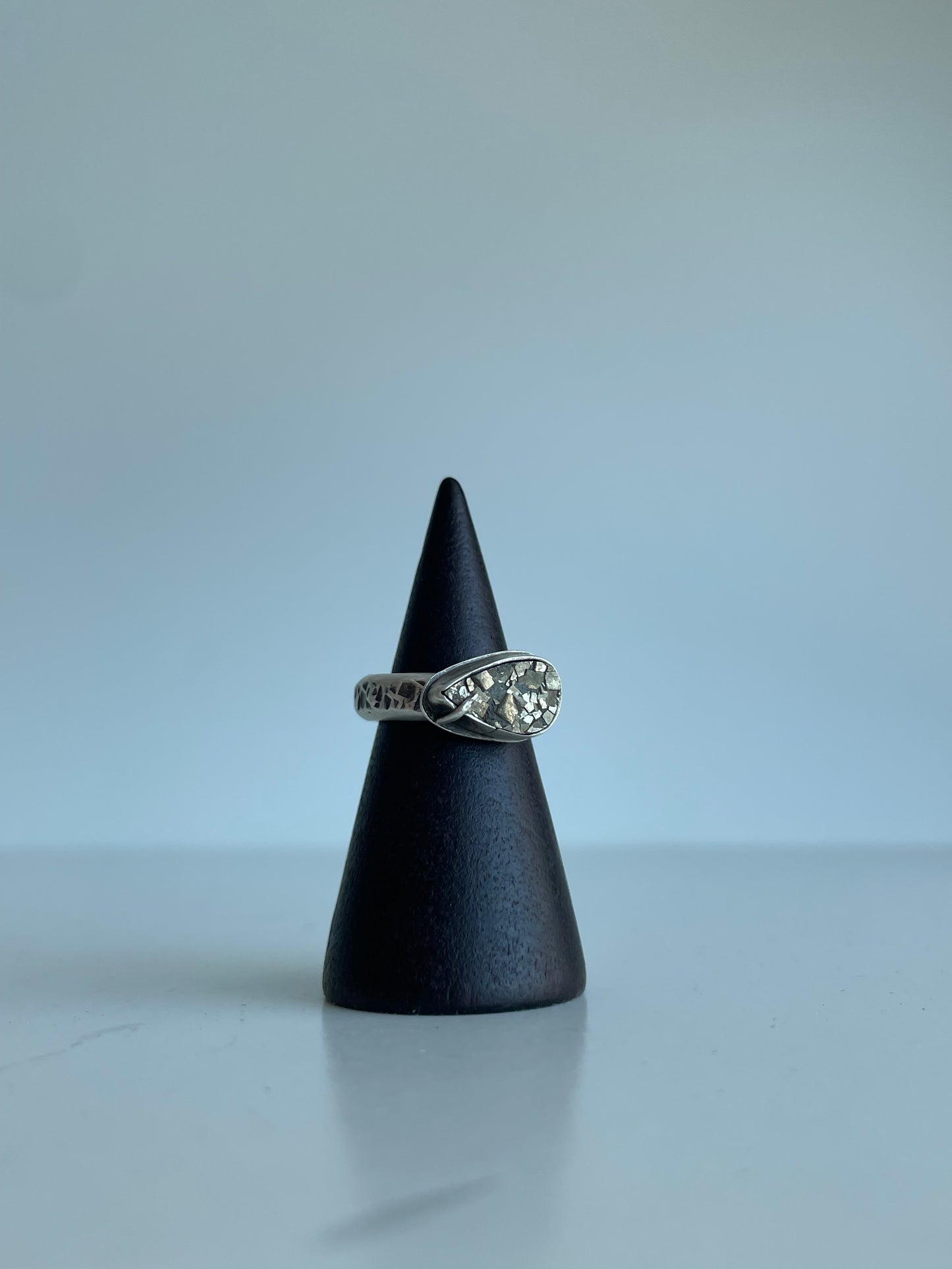 Pyrite and Sterling Ring - US 3.25