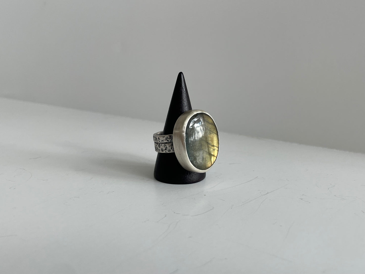 Labradorite and Sterling Ring - US 8.75