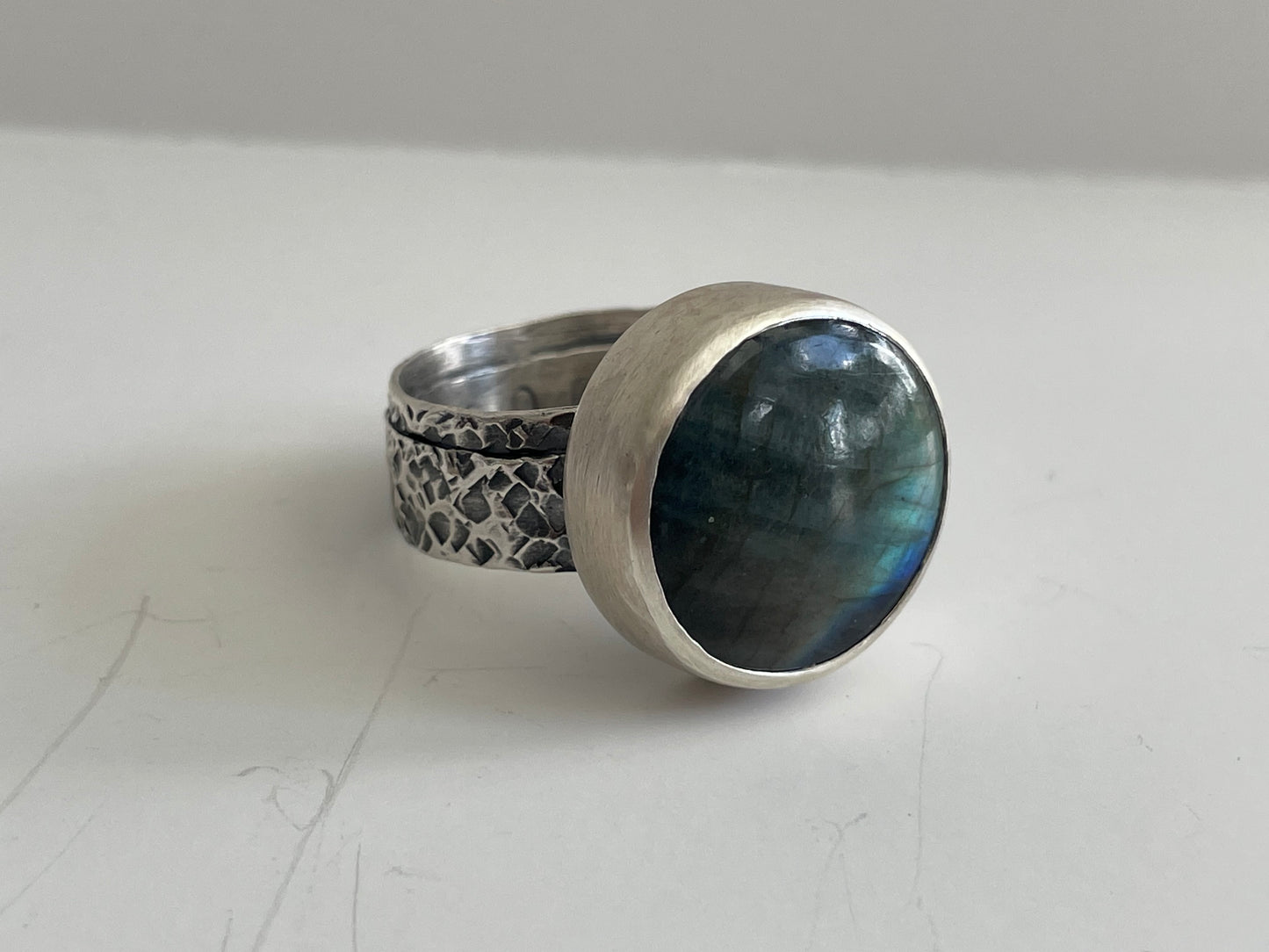 Labradorite and Sterling Ring - US 13