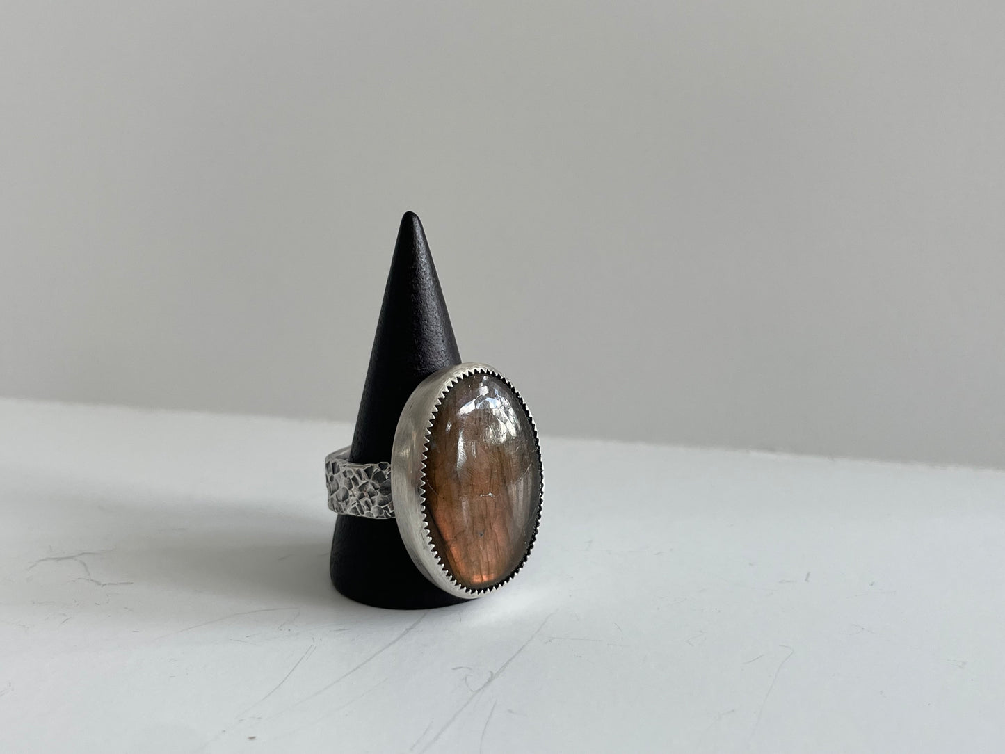 Labradorite and Sterling Ring - US 10.75