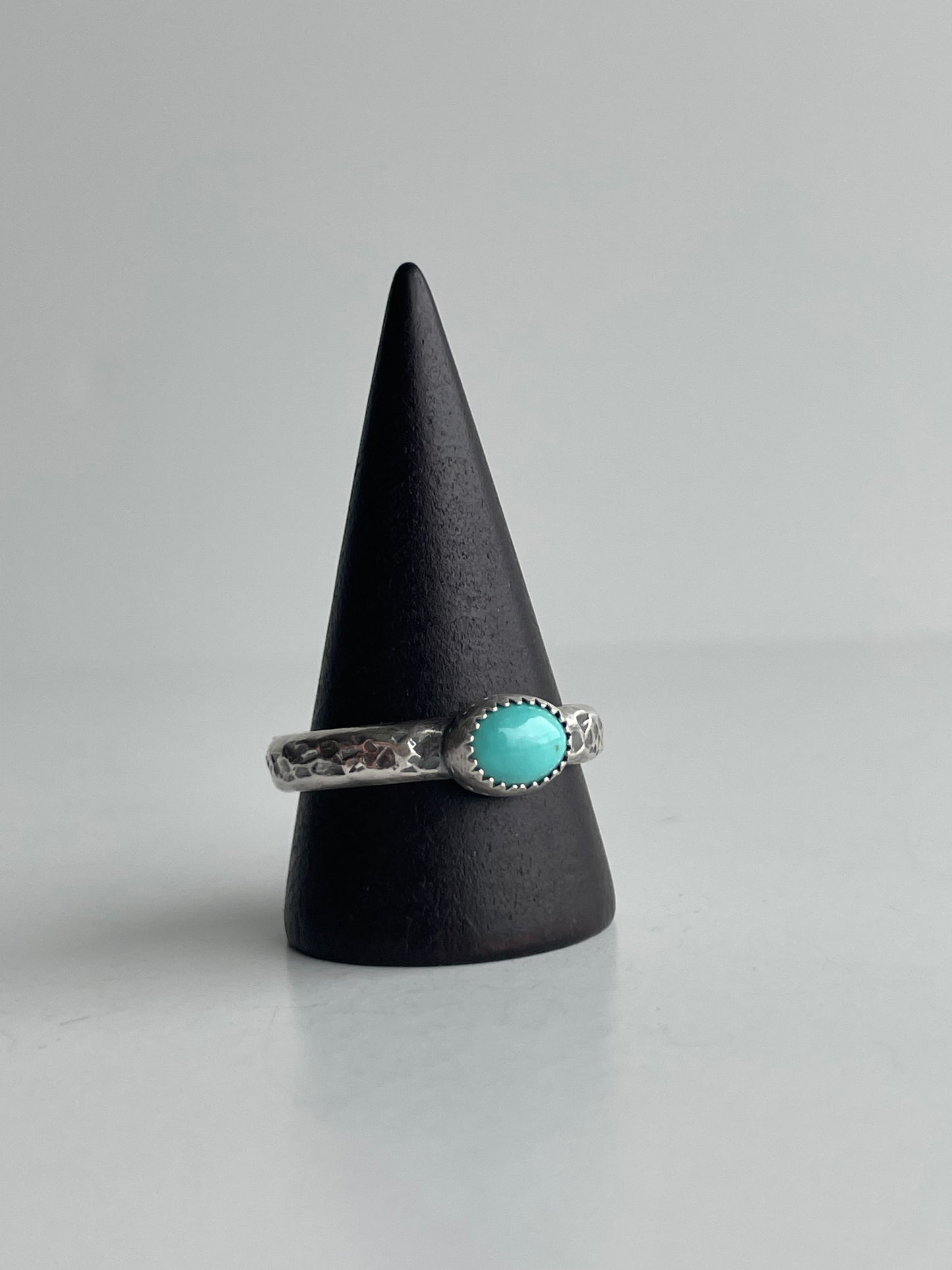 Turquoise and Sterling Ring - US 11.25