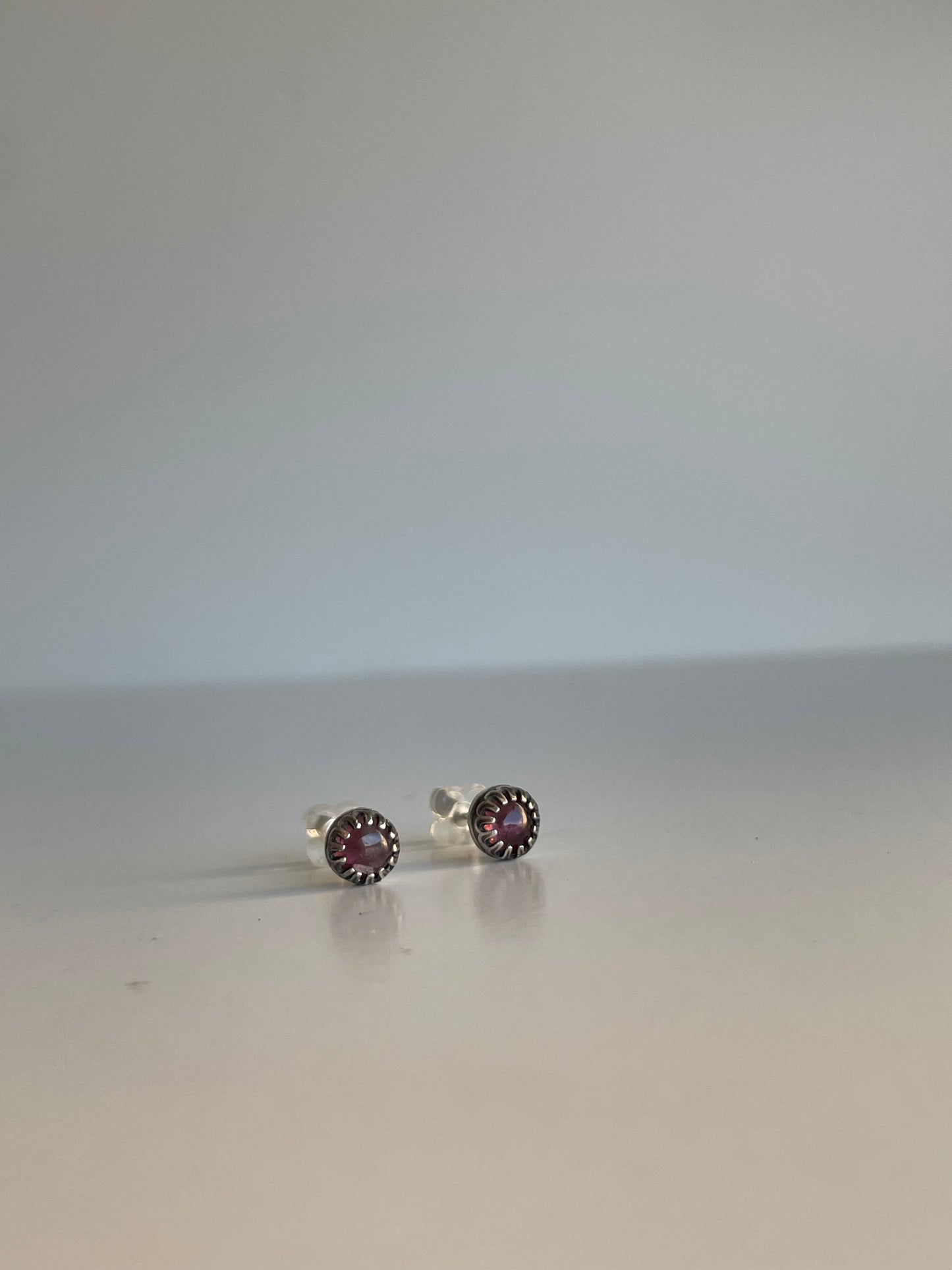 Tourmaline and Sterling Studs