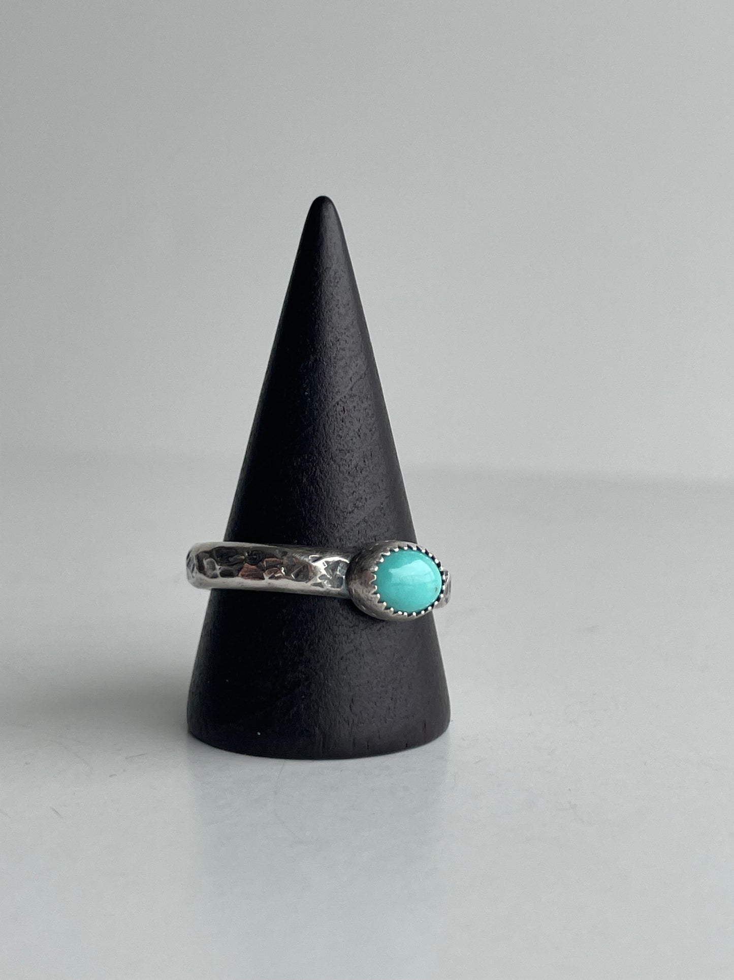 Turquoise and Sterling Ring - US 11.25