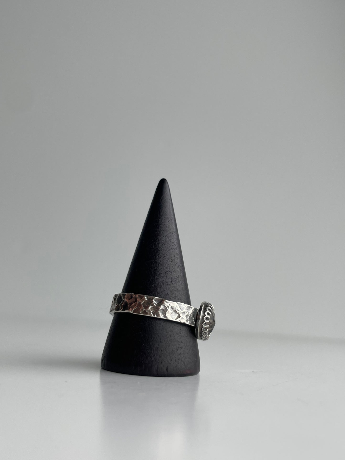 Smoky Quartz and Sterling Ring - US 10.5