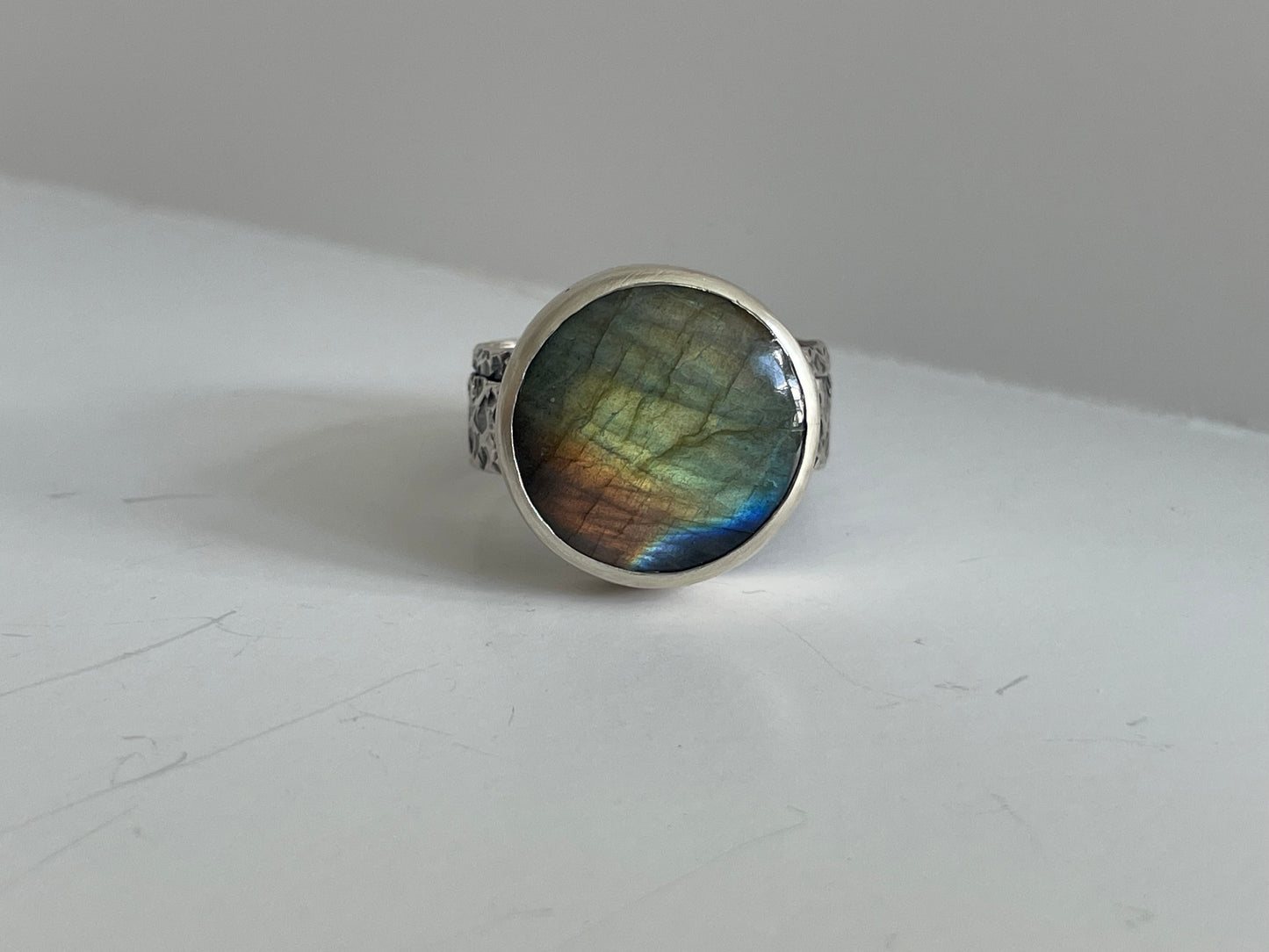 Labradorite and Sterling Ring - US 13