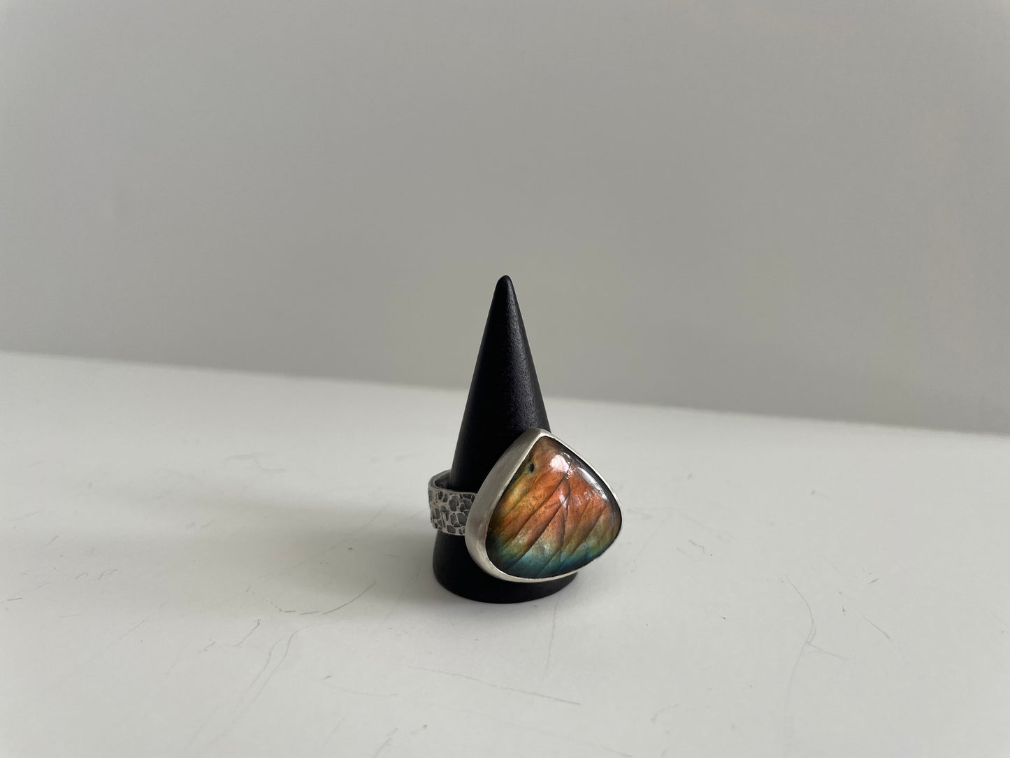 Labradorite and Sterling Ring - US 11.5