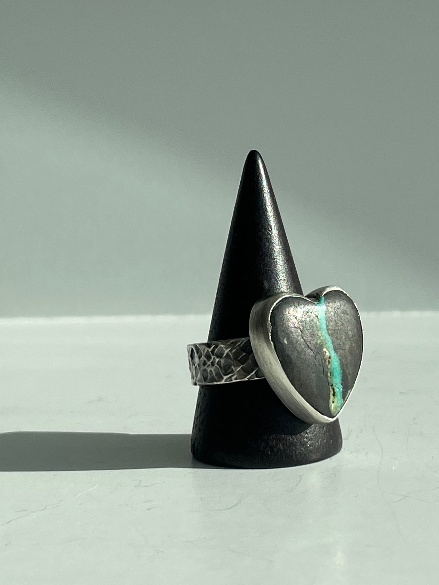 Turquoise and Sterling Ring - US 10.25