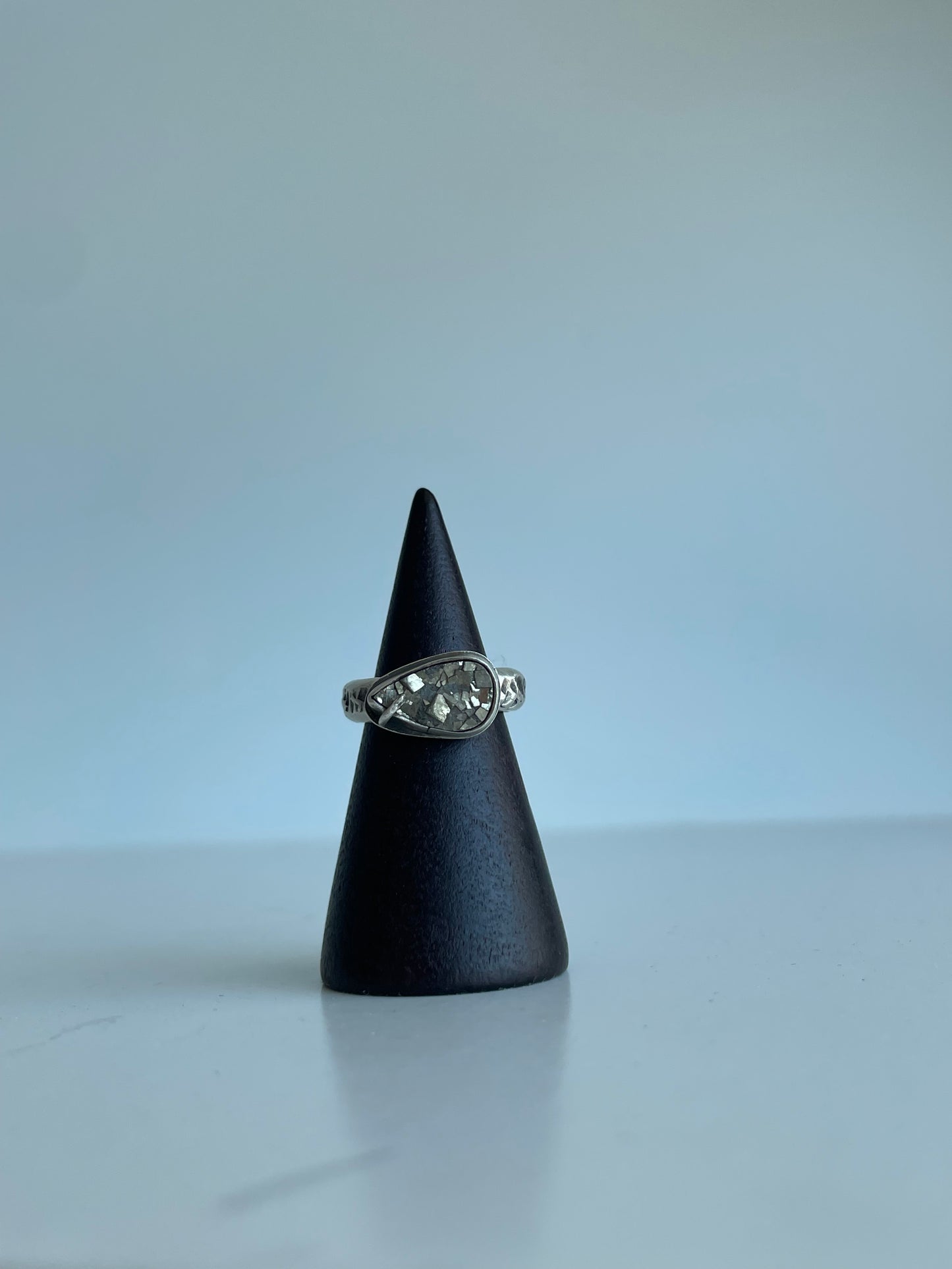 Pyrite and Sterling Ring - US 3.25