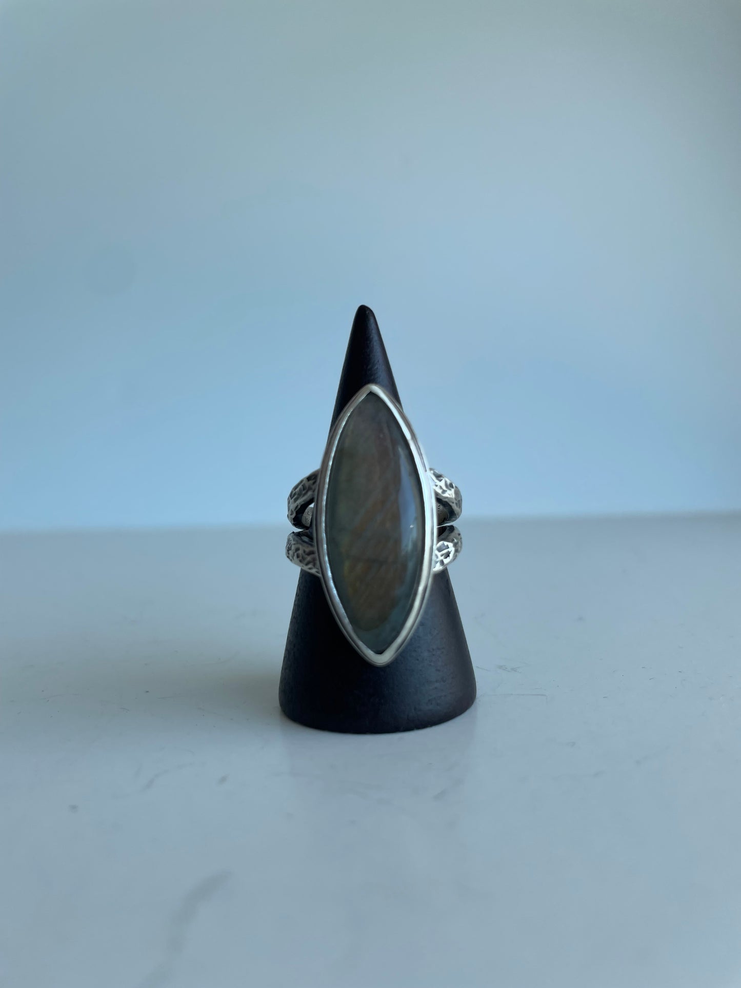 Labradorite and Sterling Ring - US 6.75