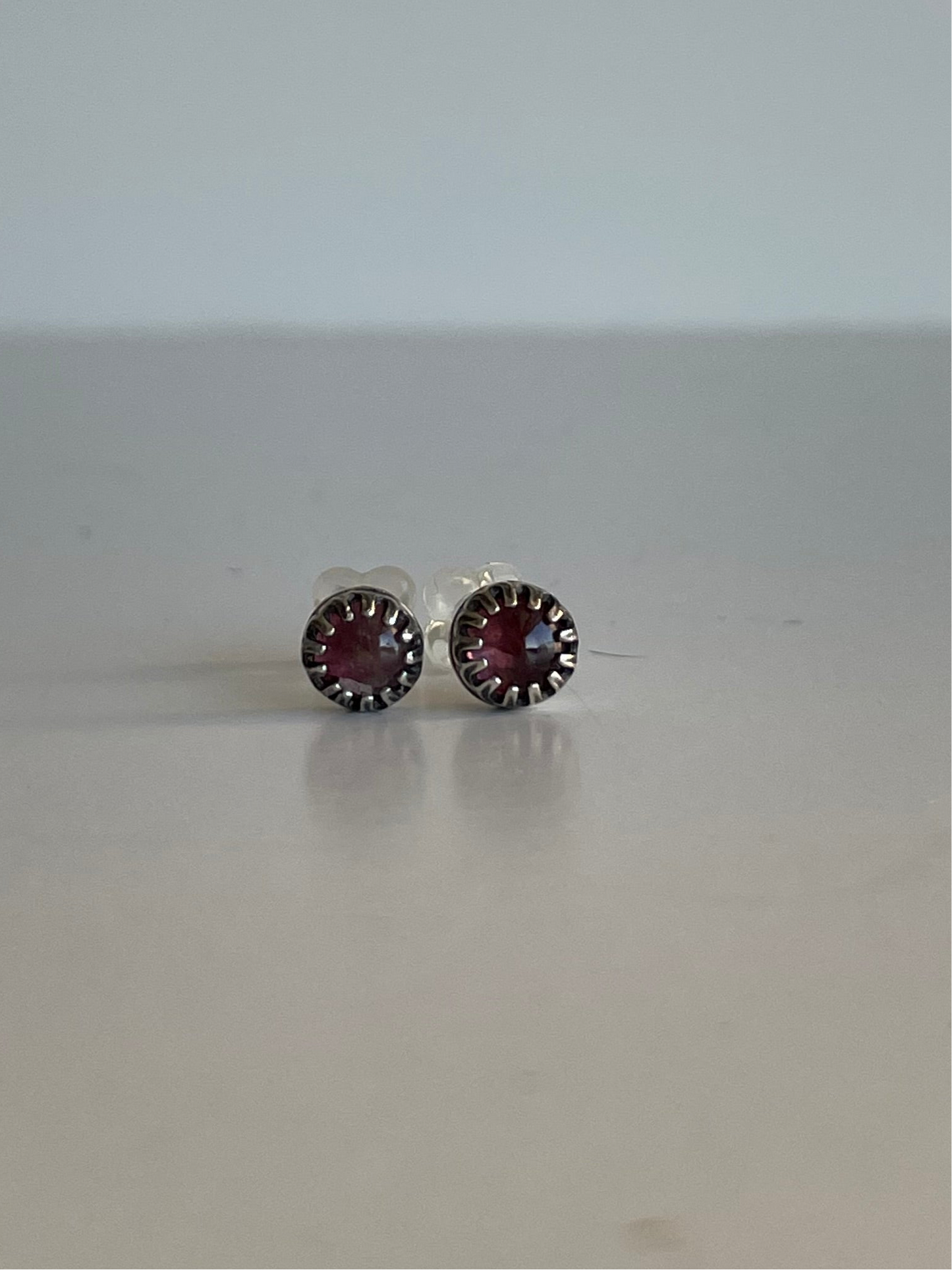 Tourmaline and Sterling Studs