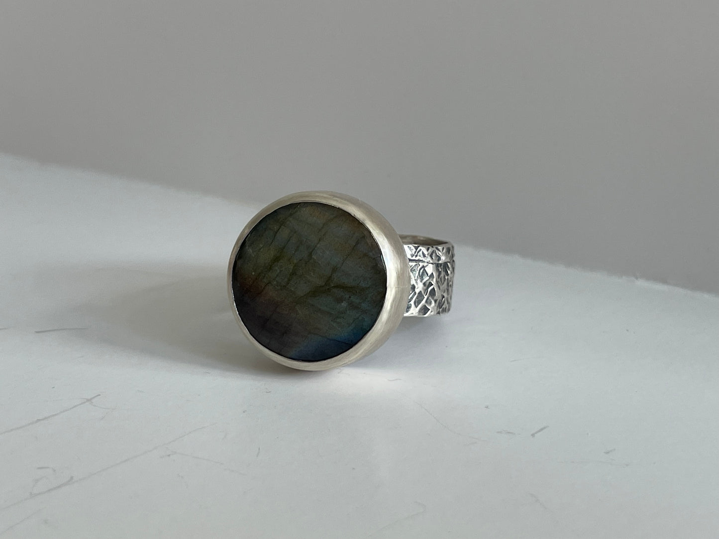 Labradorite and Sterling Ring - US 13