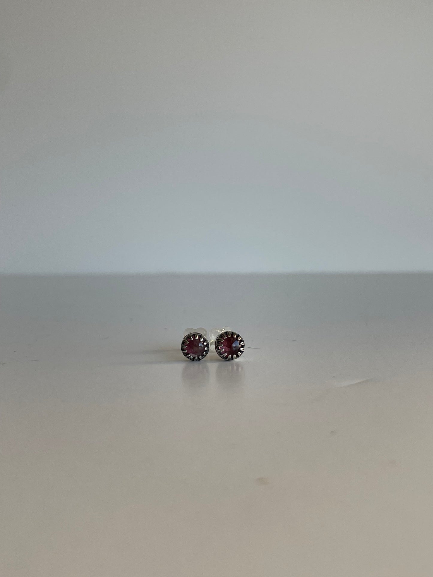 Tourmaline and Sterling Studs