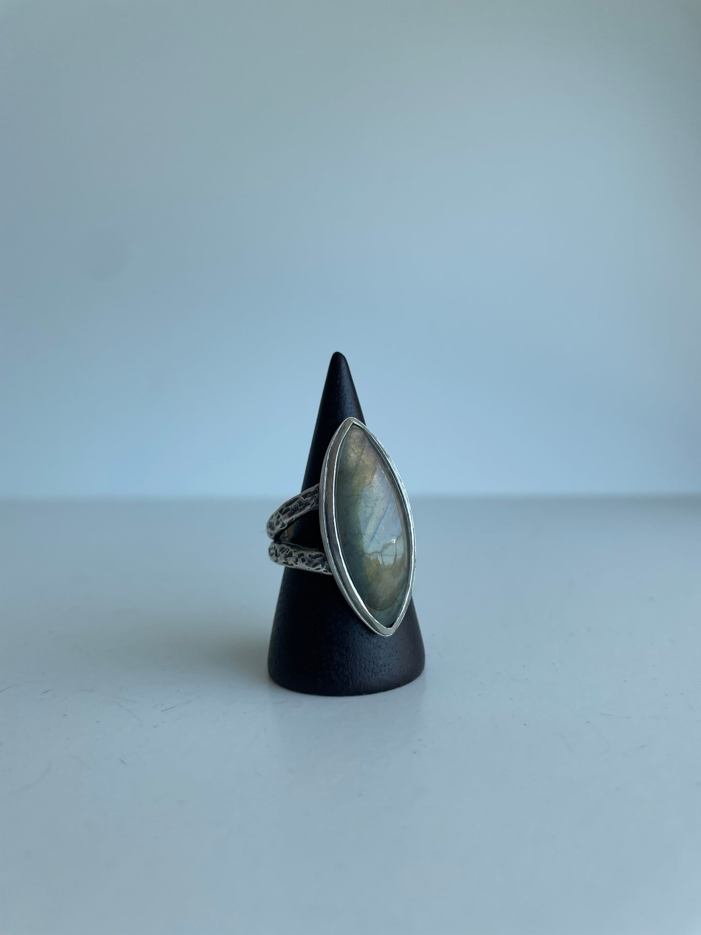 Labradorite and Sterling Ring - US 6.75