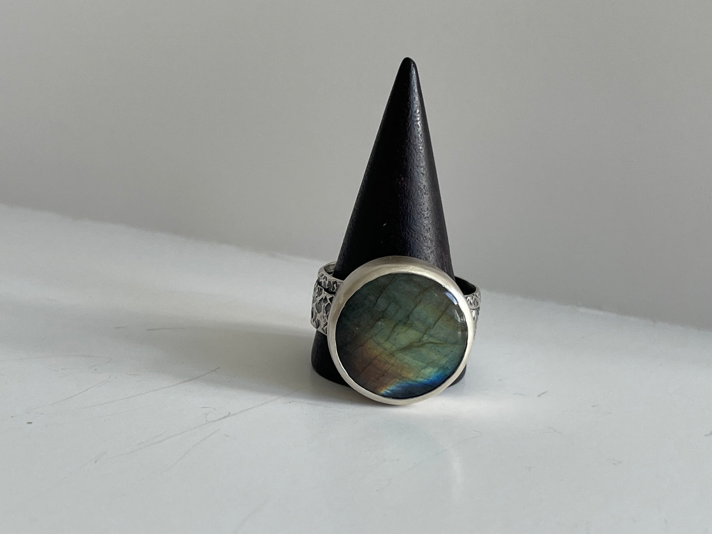 Labradorite and Sterling Ring - US 13